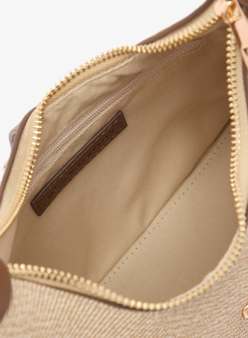 جلاموروس حقيبة كتف من الرافييا بجلد صناعي - Image 4